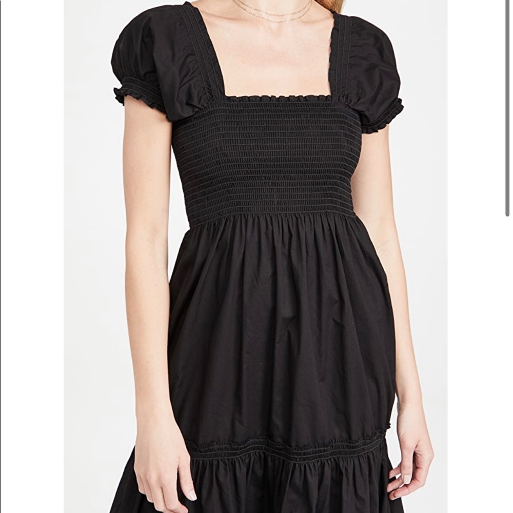 Opt black smocked dress soooo cute sm tags on